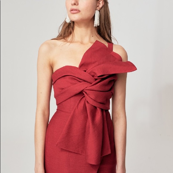 Sold NWT Cmeo Collective Other Midi Dress Berry - Picture 4 of 7